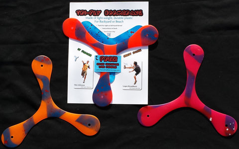 Tri-Fly "Beach Comber" with BONUS FREE INDOOR BOOMERANG! As seen on Dude Perfect